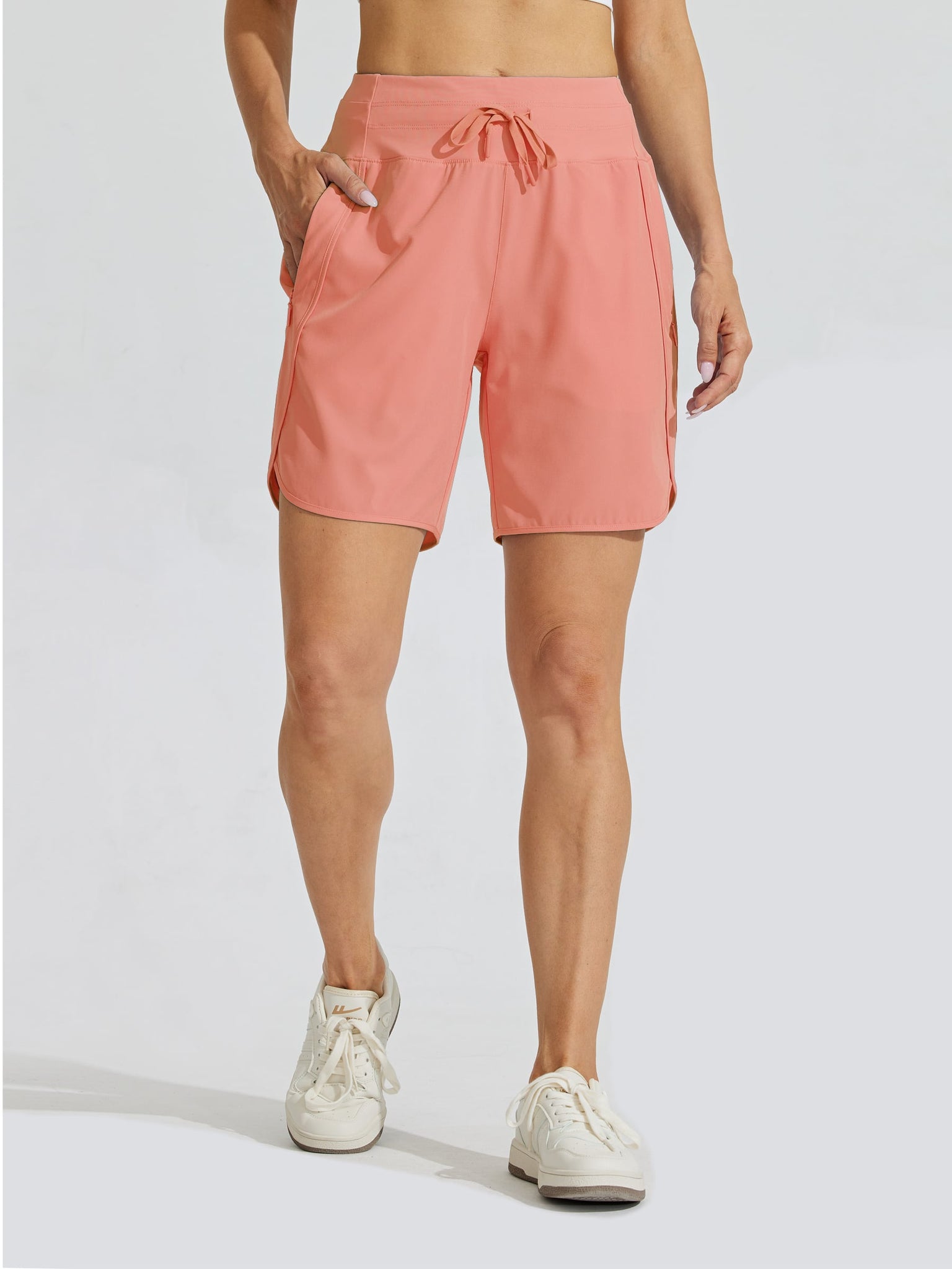 Women's Active 7 Inseam Utility Short_Coral_model3