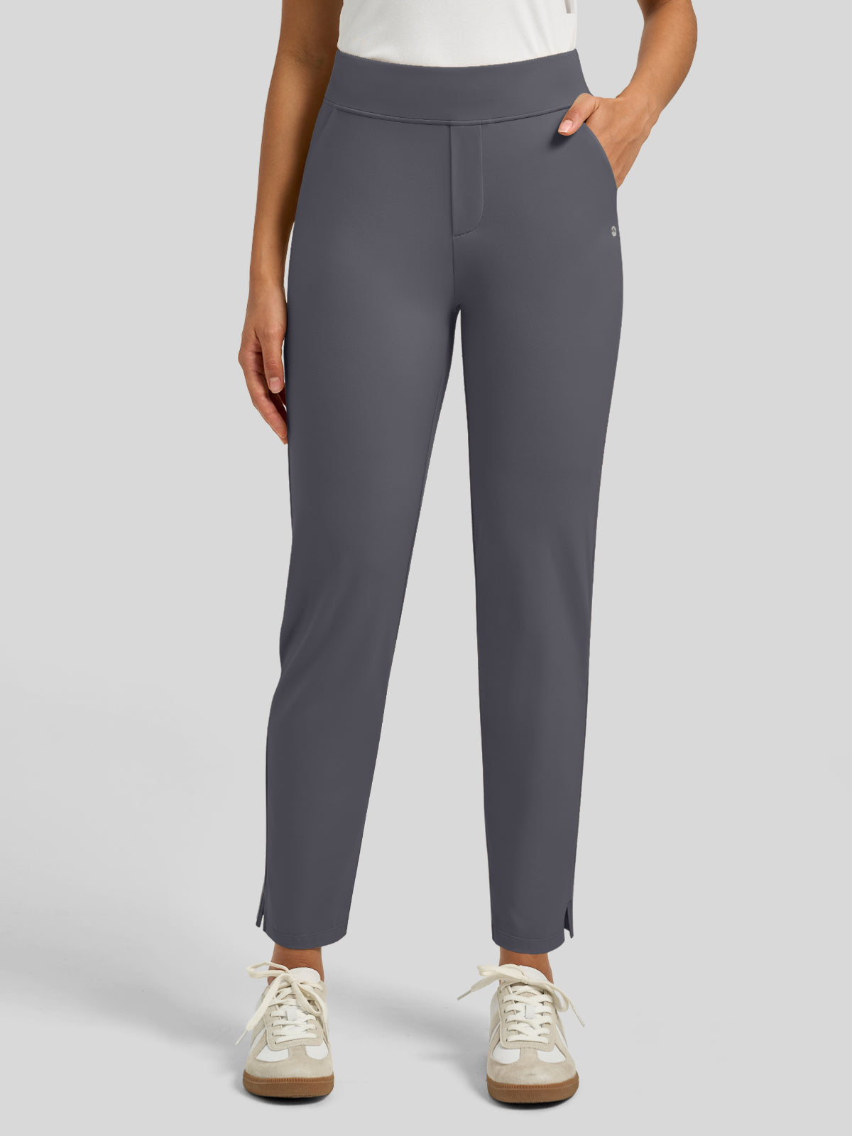 Willit Women's Ankle Stretch Golf Pants-25.5 Inch_deep gray