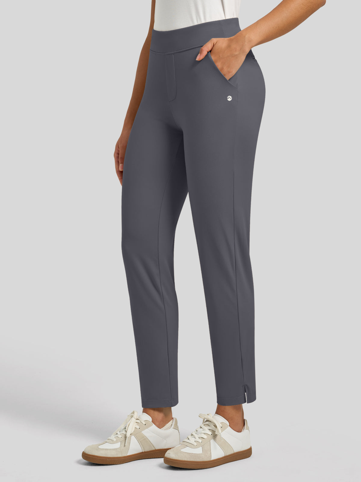 Willit Women's Ankle Stretch Golf Pants-25.5 Inch_deep gray