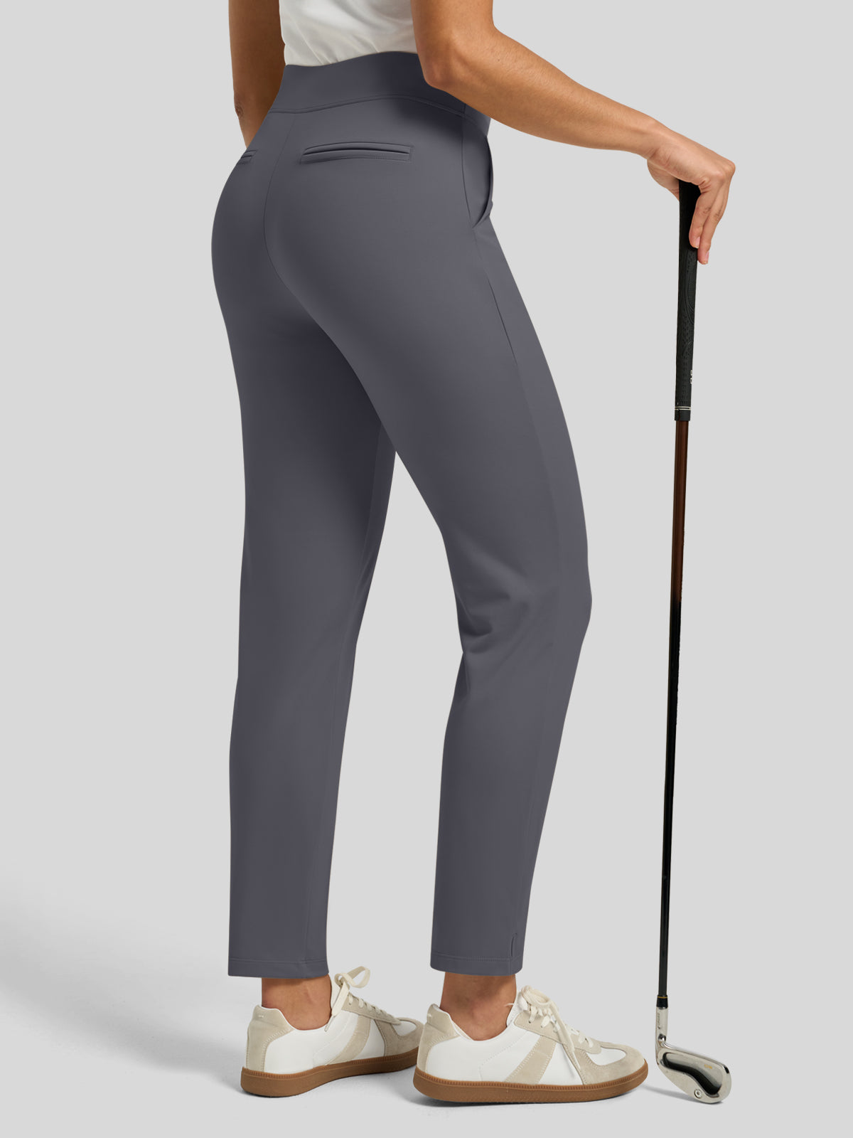 Willit Women's Ankle Stretch Golf Pants-25.5 Inch_deep gray