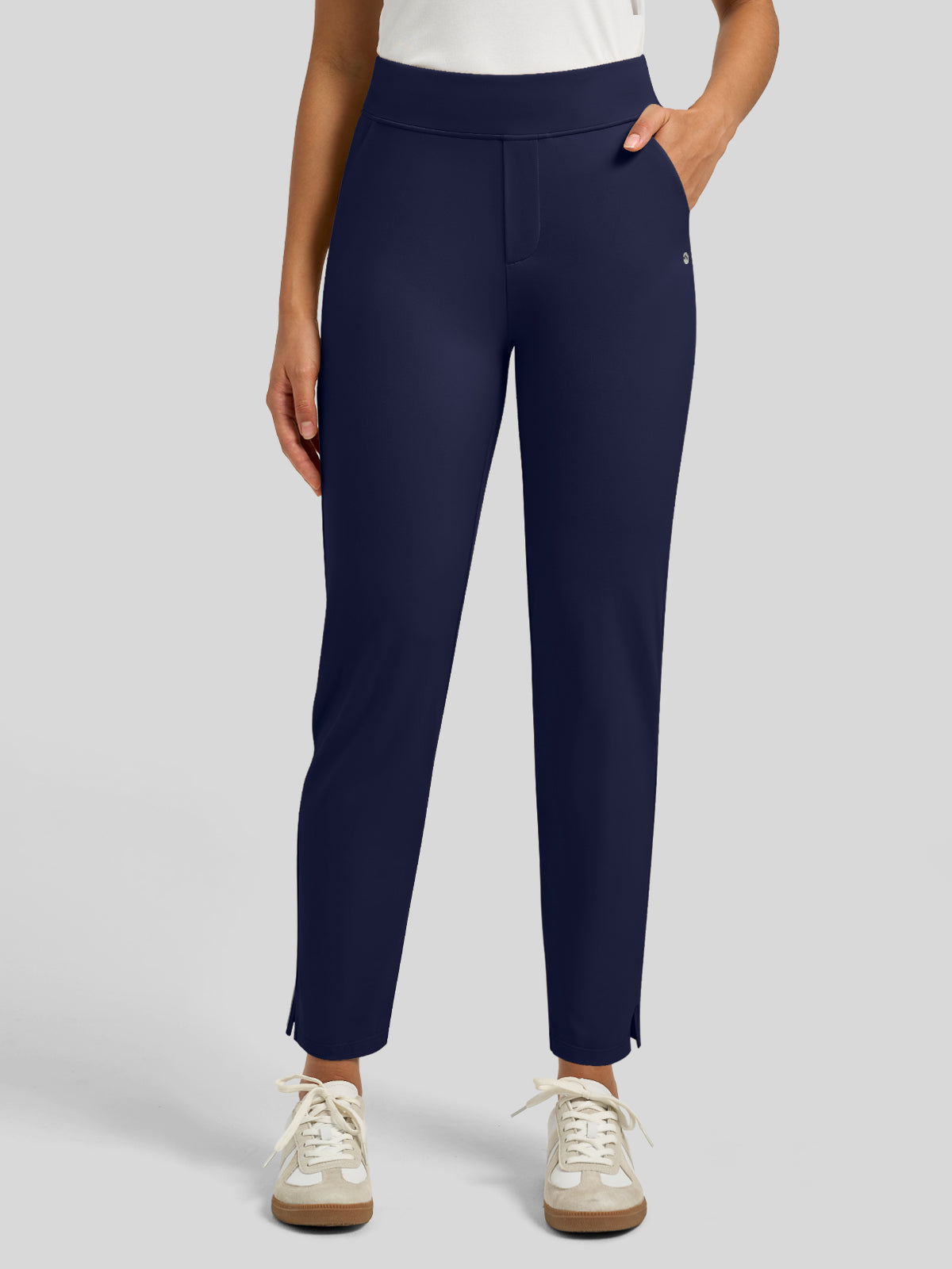 Willit Women's Ankle Stretch Golf Pants-27.5 Inch_navy