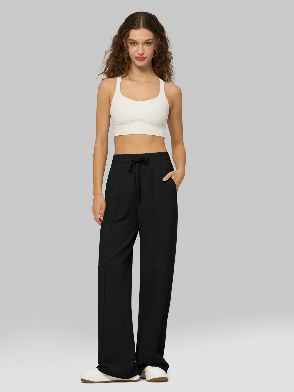 willit Women's Breeze Straight Leg Sweatpants in black_5