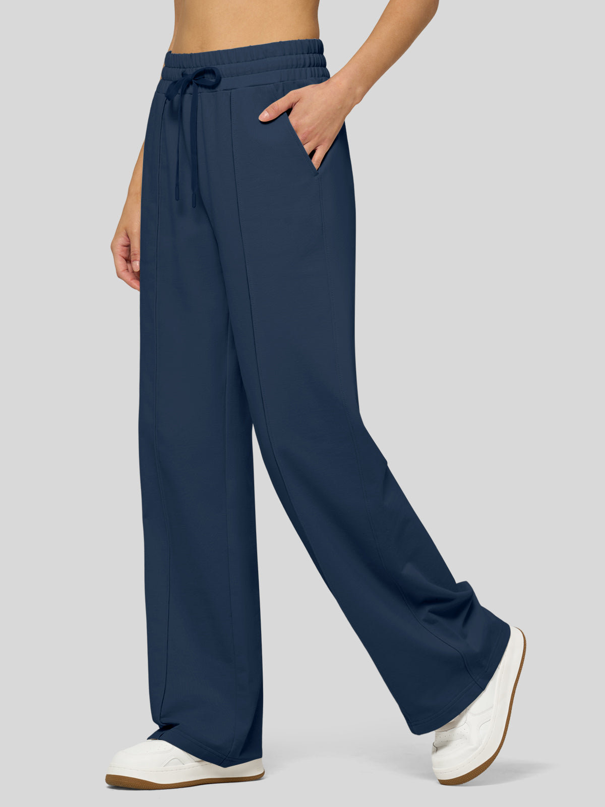 willit Women's Breeze Straight Leg Sweatpants in navy_2