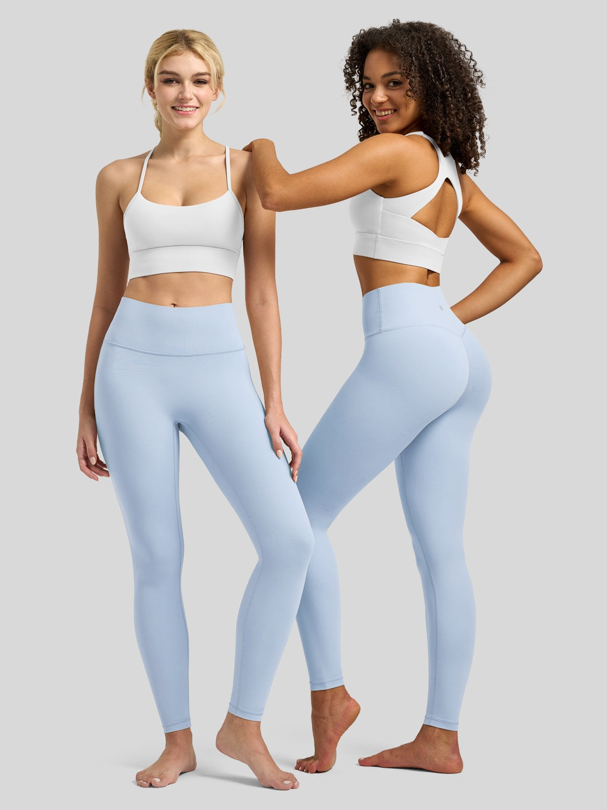 Willit Women's Butterflux High Rise Leggings 28 Inch in blue