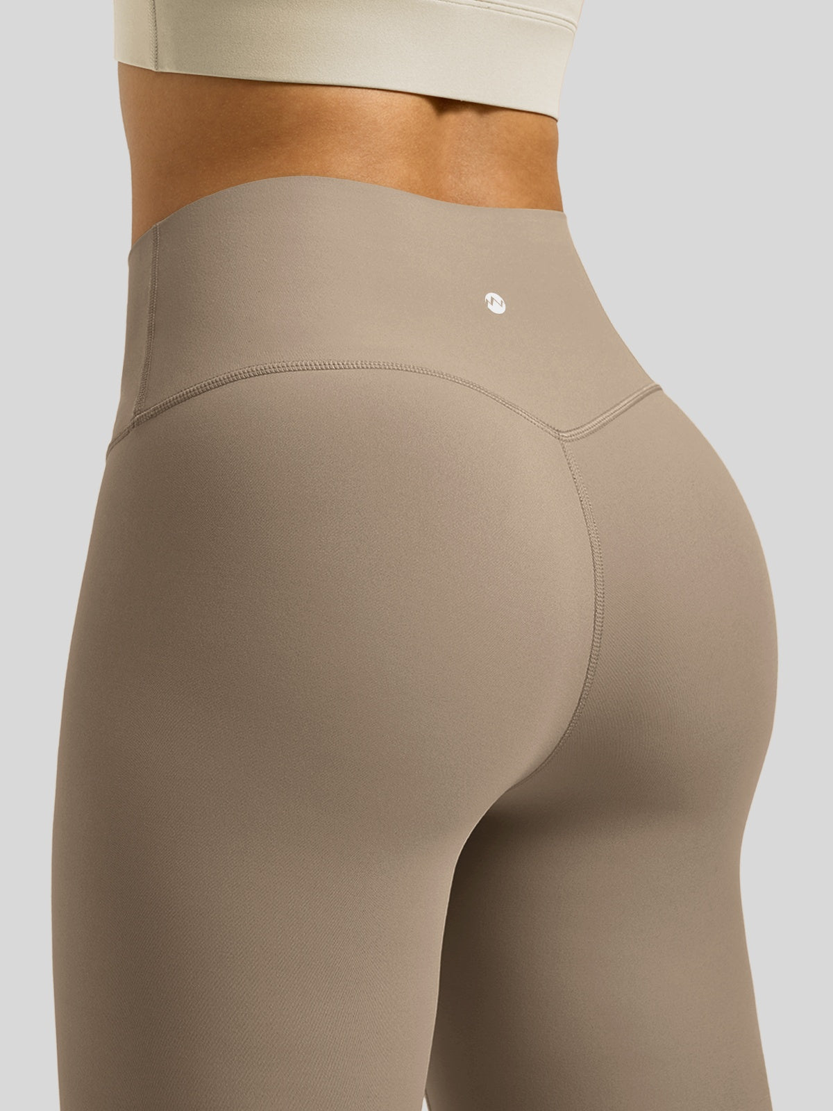 Willit Women's Butterflux High Rise Leggings 28 Inch in deep taupe