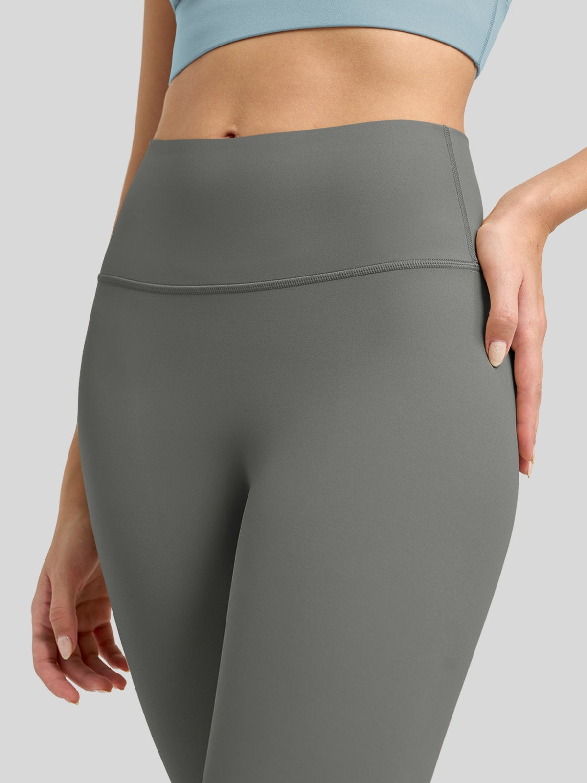 Willit Women's Butterflux High Rise Leggings 25 Inch in gray