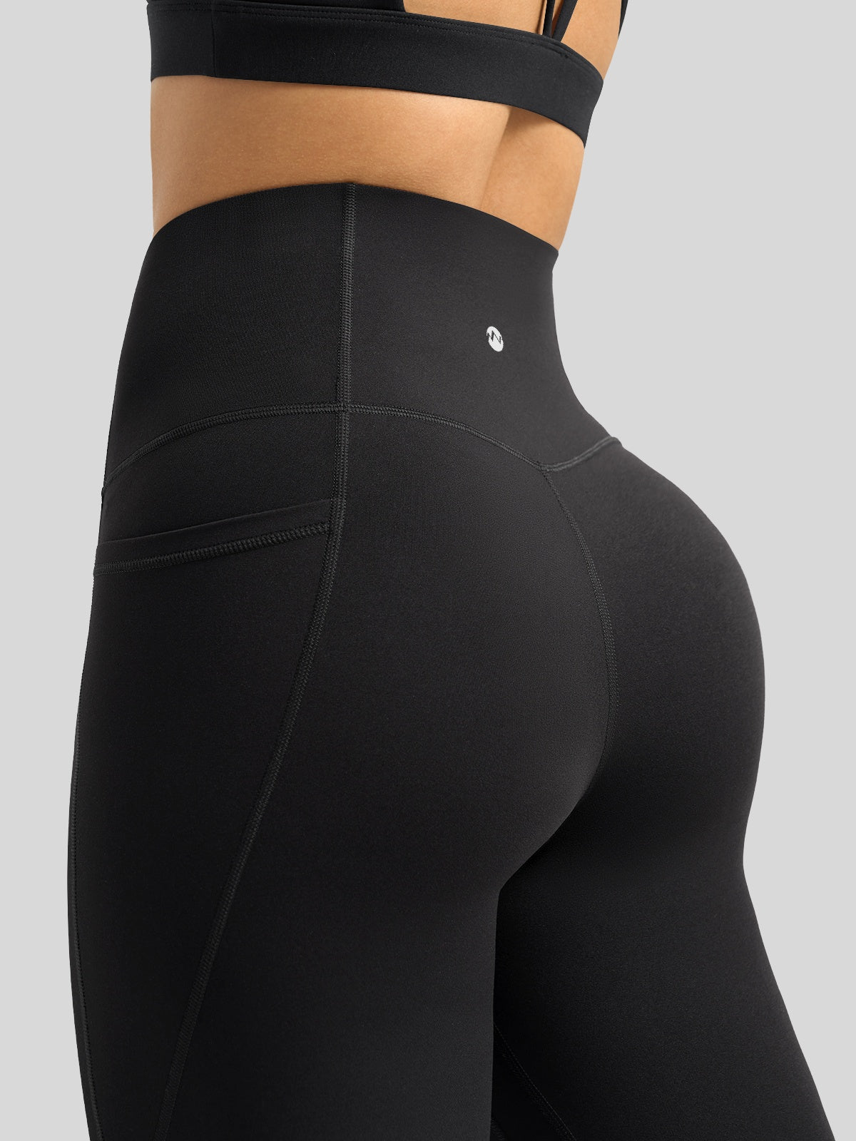 Willit Women's Butterflux Pocket Leggings-25 Inch in dusty in black