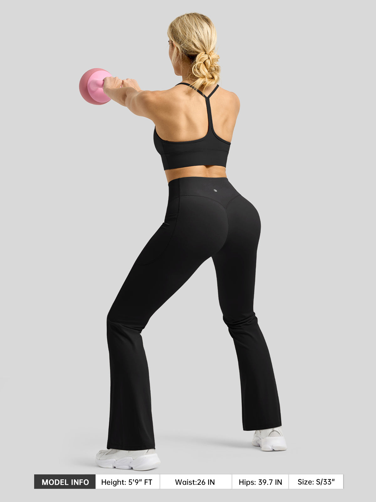 Women's Butterflux Pockets Flare Leggings 31 Inch