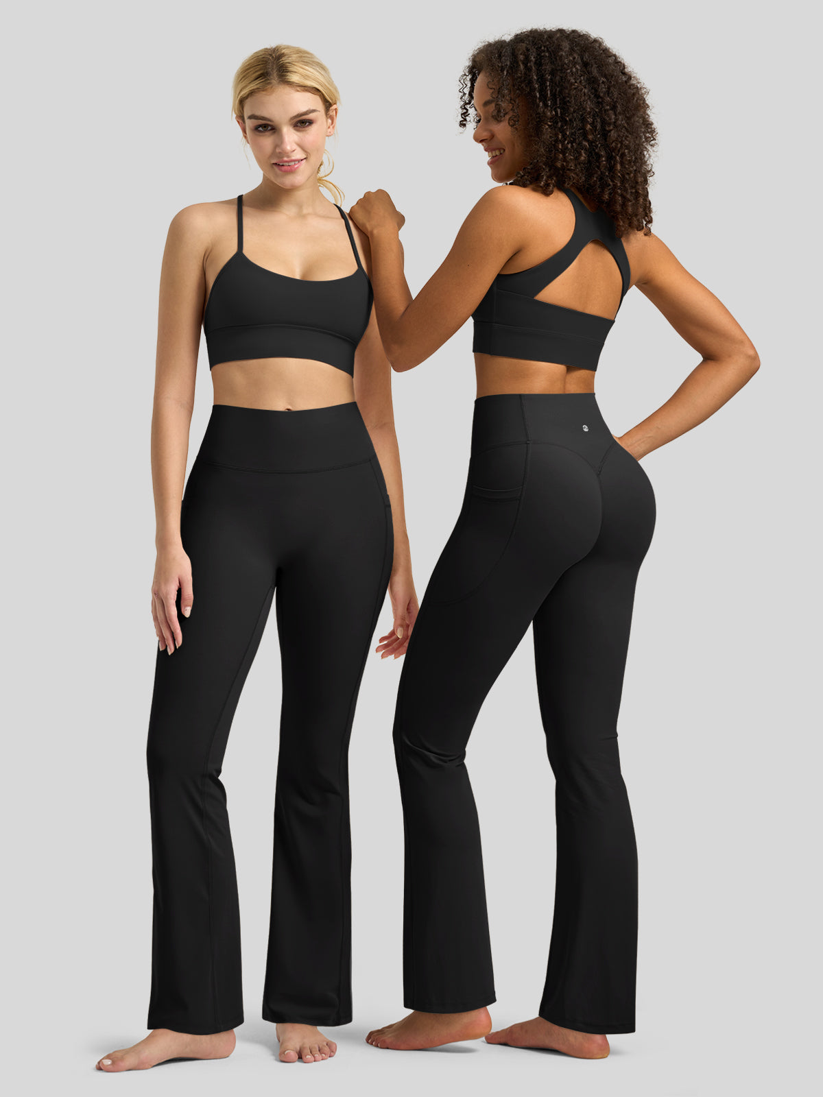 Women's Butterflux Pockets Flare Leggings 31 Inch