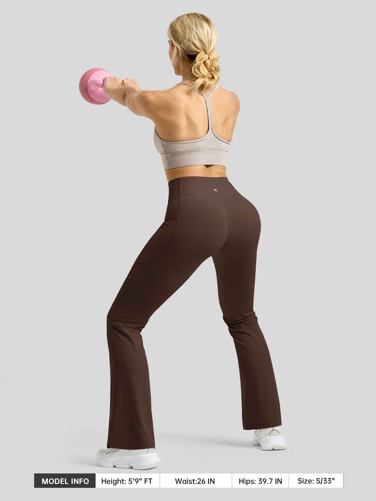 Women's Butterflux Pockets Flare Leggings 29 Inch