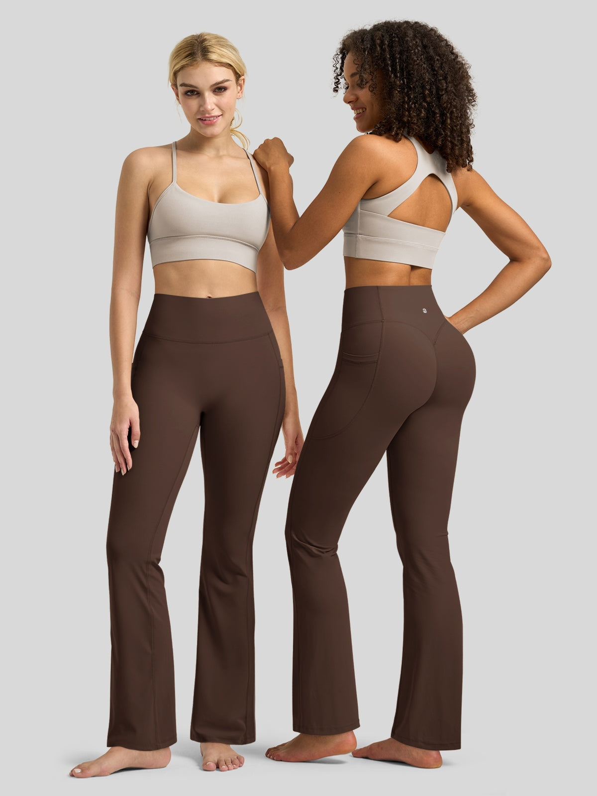 Women's Butterflux Pockets Flare Leggings 33 Inch