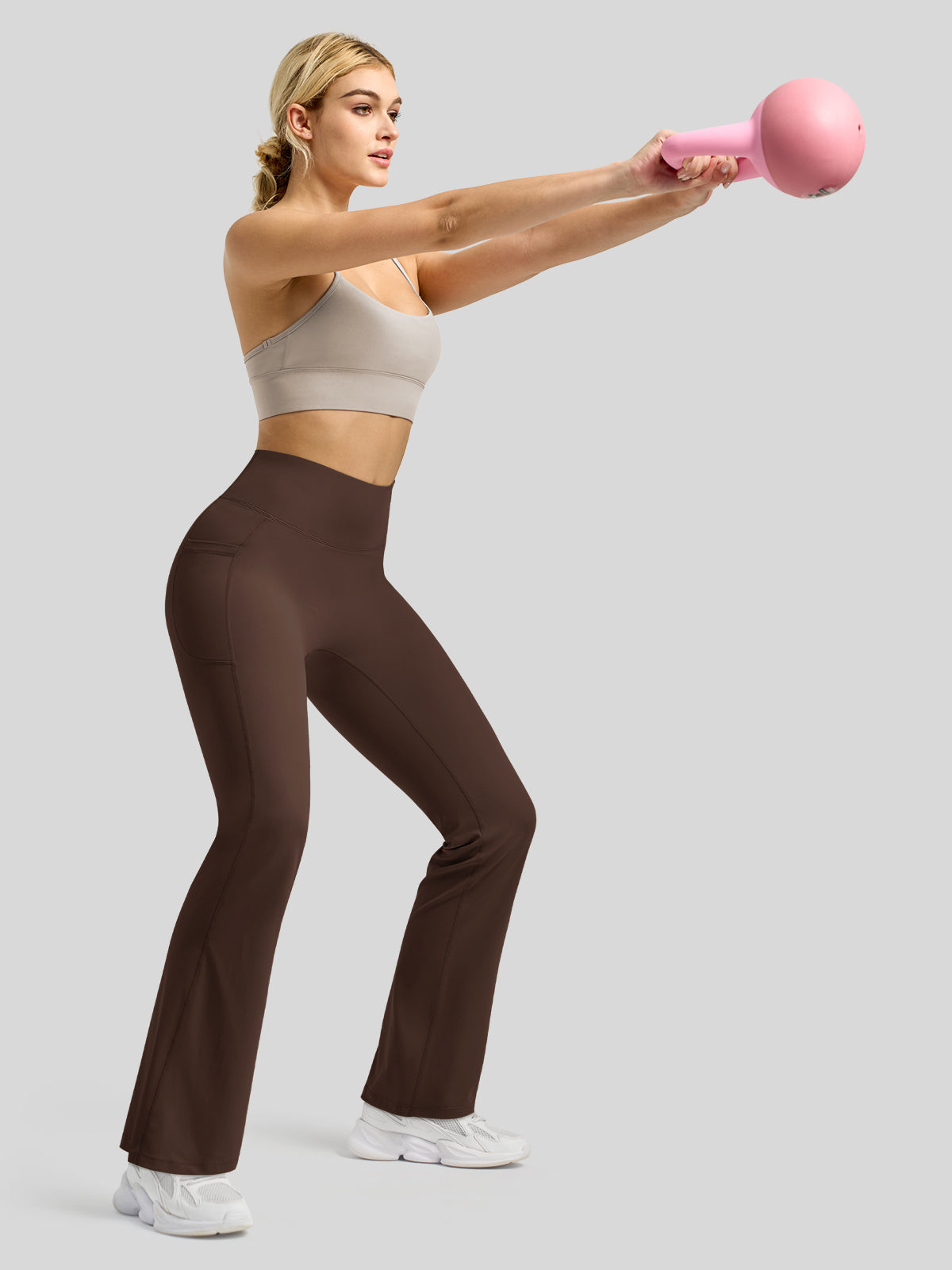 Women's Butterflux Pockets Flare Leggings 31 Inch