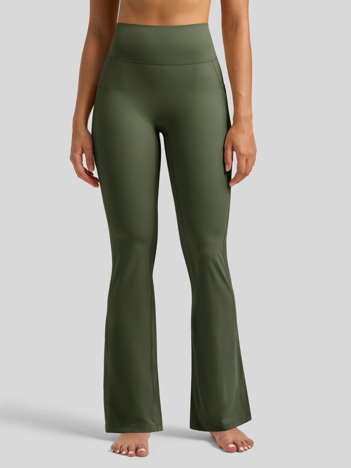 Women's Butterflux Pockets Flare Leggings 33 Inch