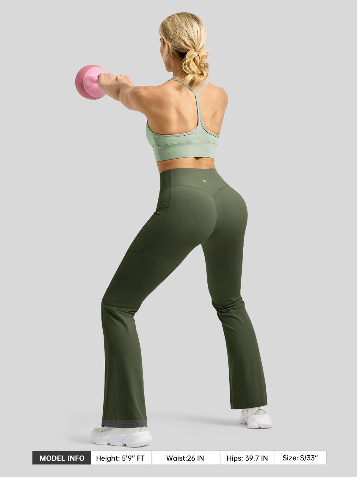 Women's Butterflux Pockets Flare Leggings 29 Inch