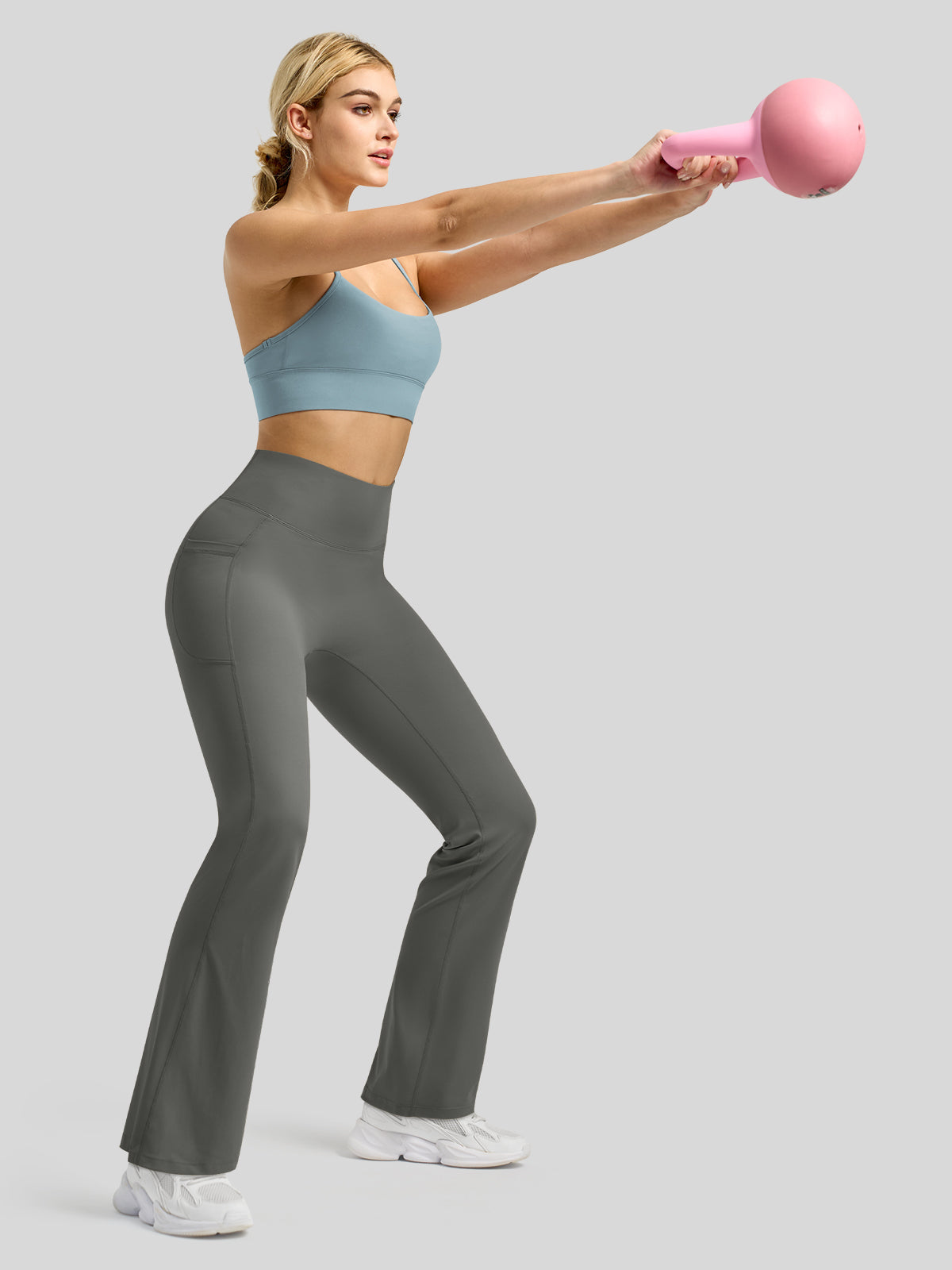 Women's Butterflux Pockets Flare Leggings 33 Inch