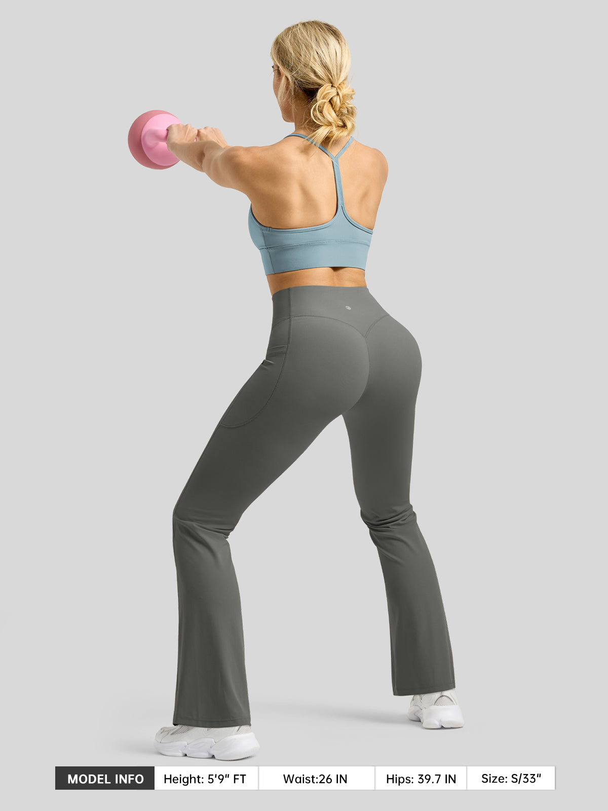 Women's Butterflux Pockets Flare Leggings 29 Inch