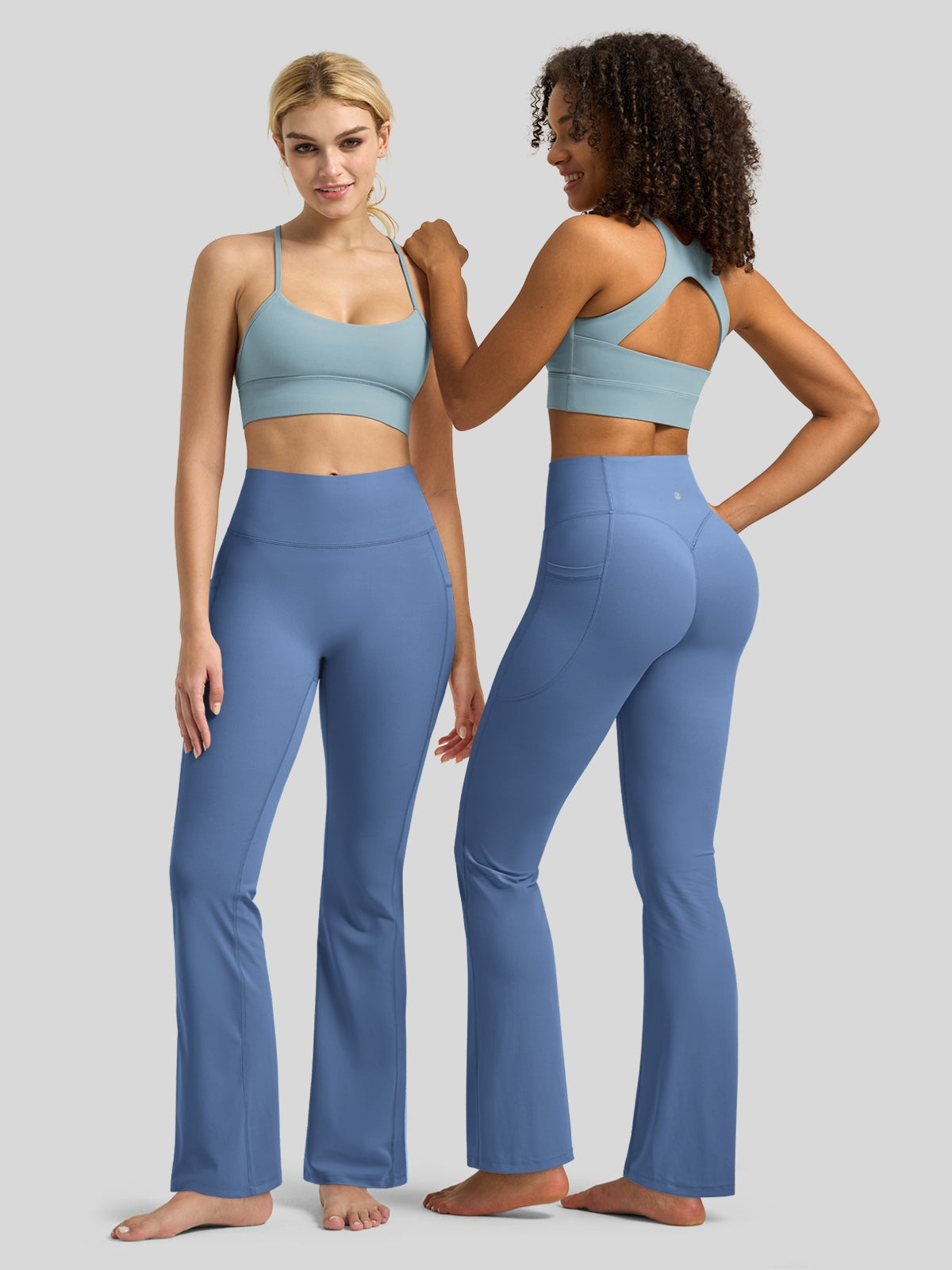 Women's Butterflux Pockets Flare Leggings 33 Inch