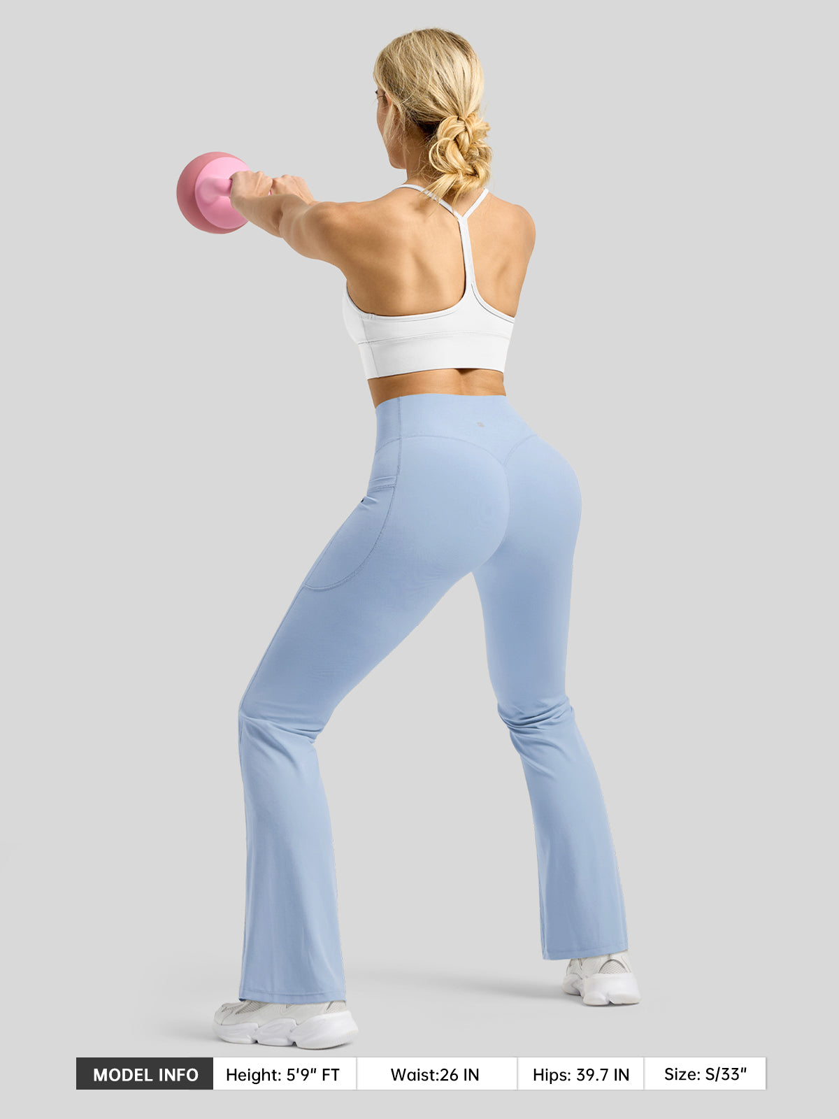 Women's Butterflux Pockets Flare Leggings 31 Inch