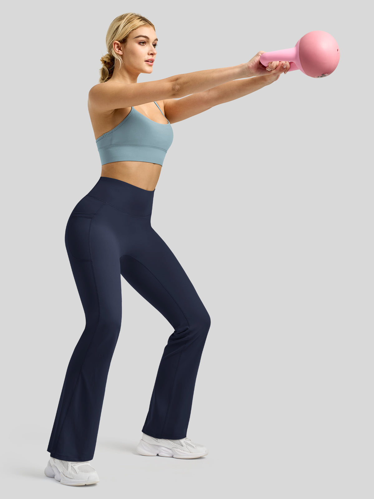 Women's Butterflux Pockets Flare Leggings 33 Inch