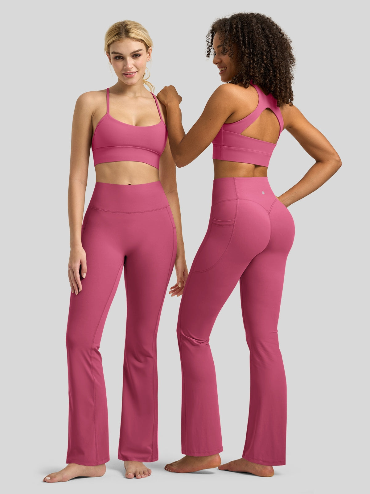 Women's Butterflux Pockets Flare Leggings 33 Inch