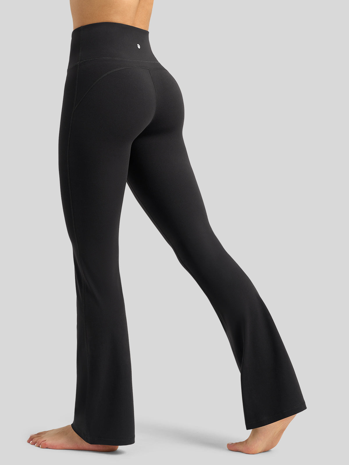 Willit Women's Butterflux Yoga Flare Leggings 33 Inch in black