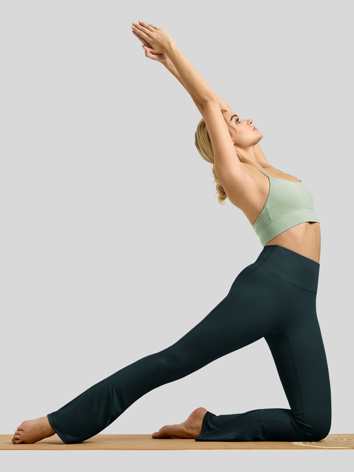 Willit Women's Butterflux Yoga Flare Leggings 29 Inch in deep blue