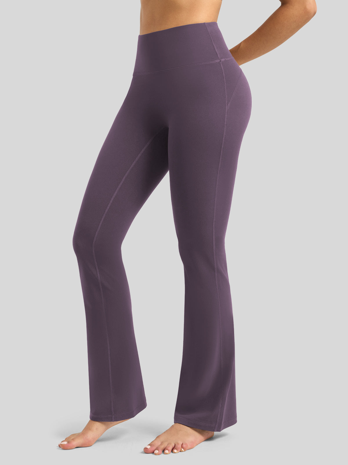 Willit Women's Butterflux Yoga Flare Leggings 30.5 Inch in purple