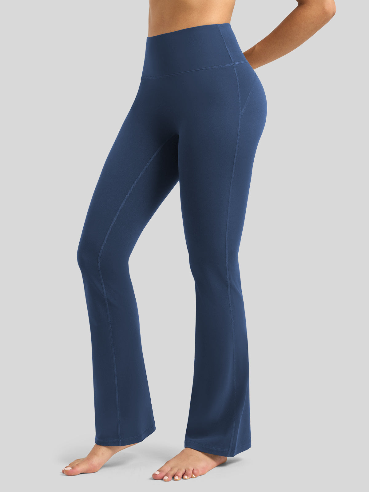 Willit Women's Butterflux Yoga Flare Leggings 30.5 Inch in blue