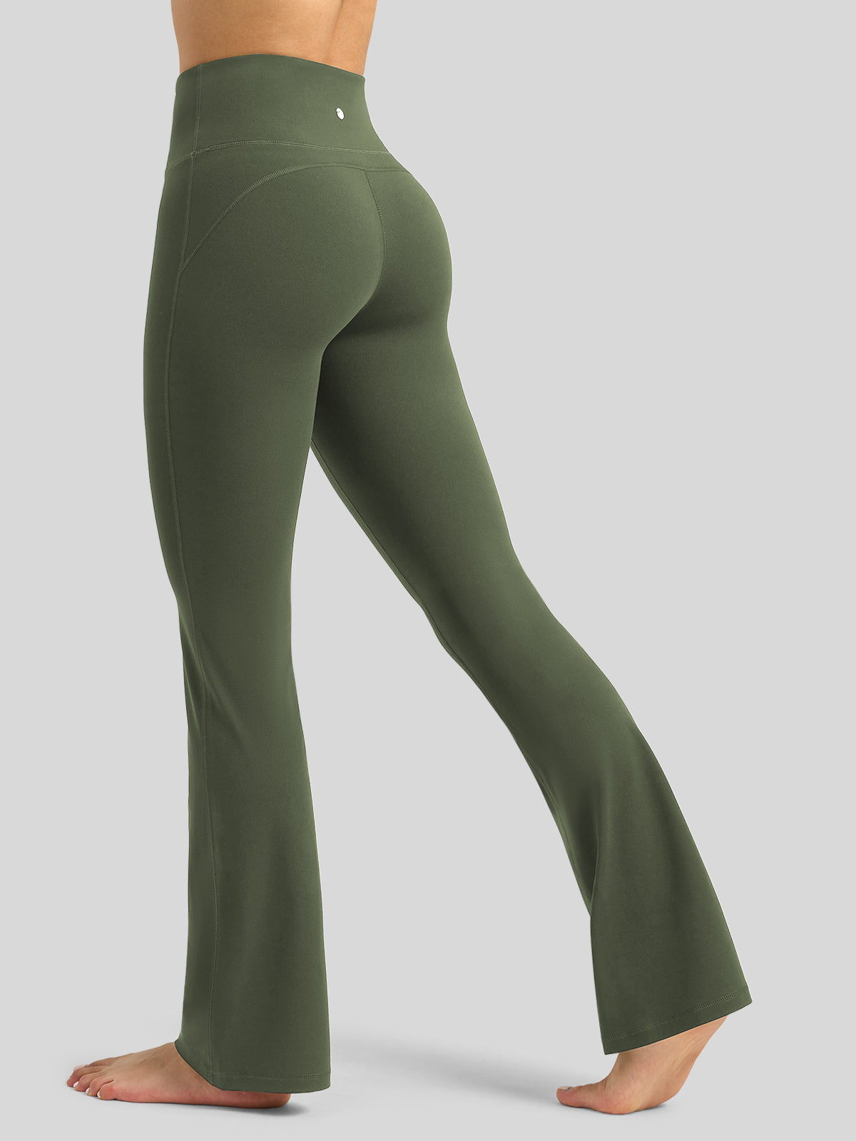Willit Women's Butterflux Yoga Flare Leggings 29 Inch in green