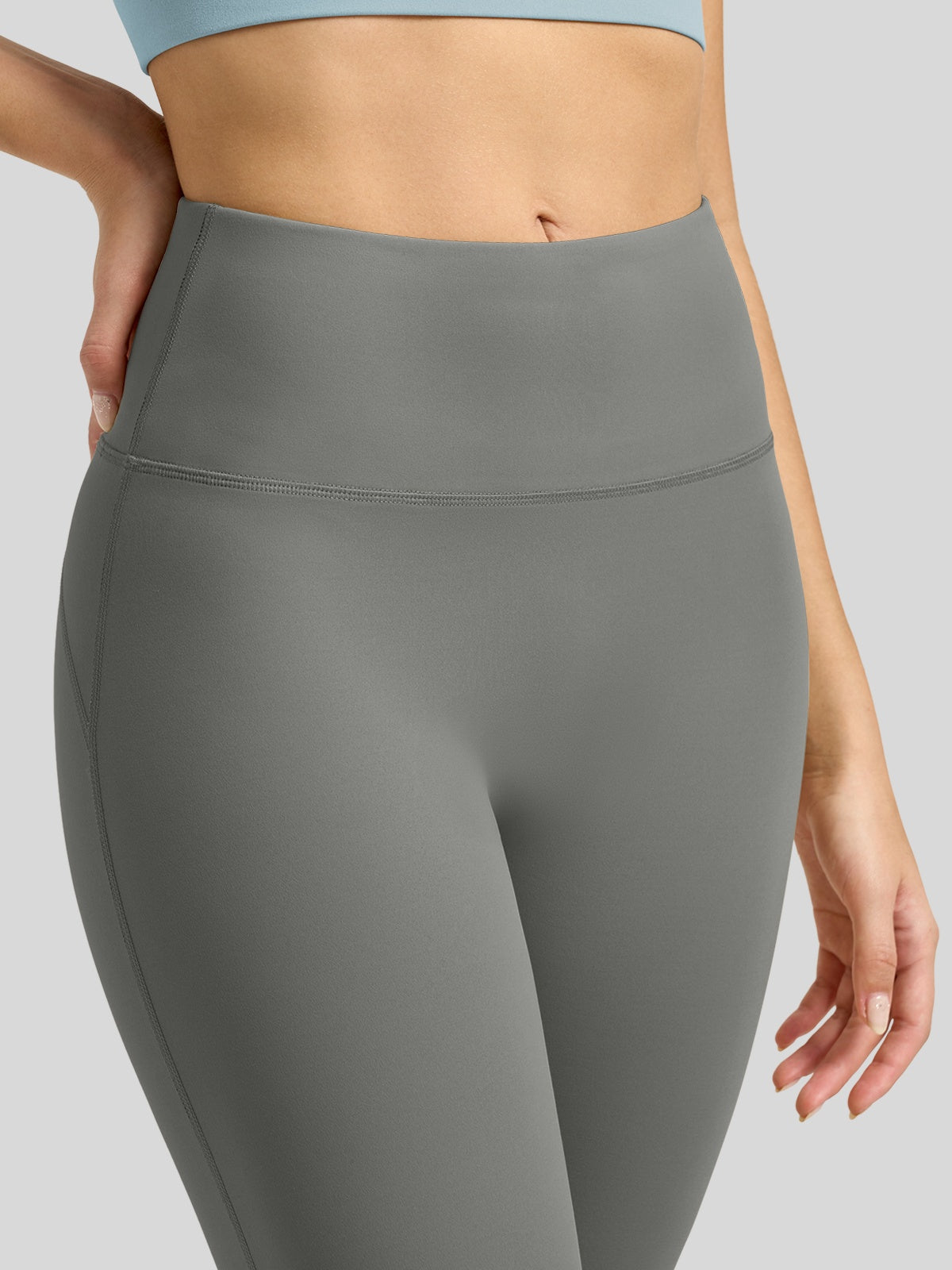 Willit Women's Butterflux Yoga Flare Leggings 30.5 Inch in gray