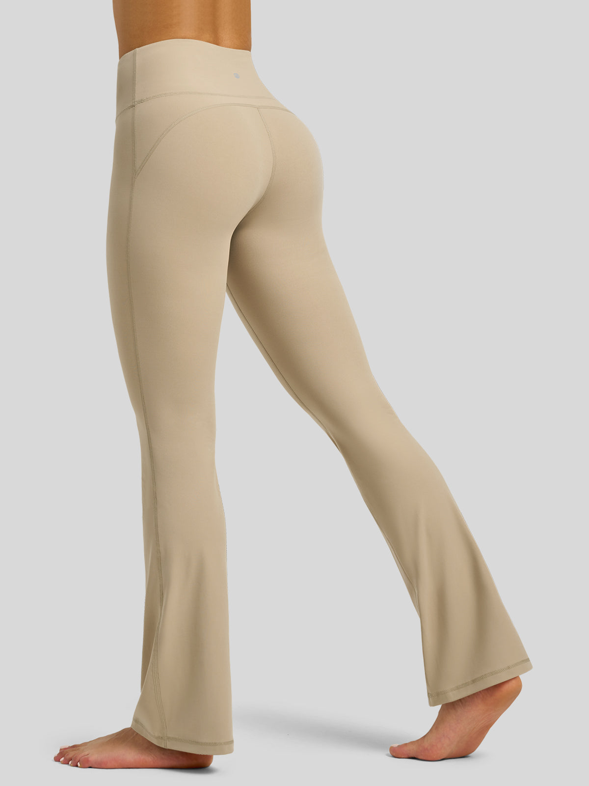 Willit Women's Butterflux Yoga Flare Leggings 29 Inch in khaki