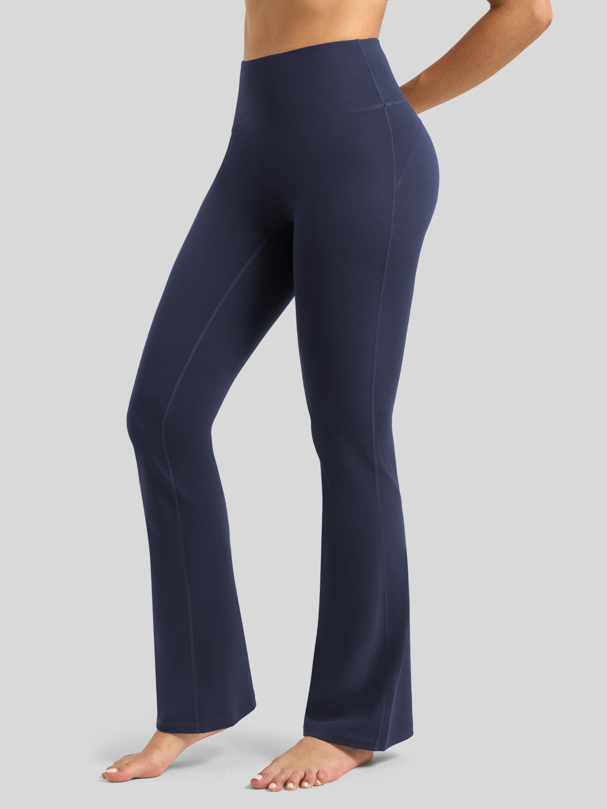 Willit Women's Butterflux Yoga Flare Leggings 30.5 Inch in navy