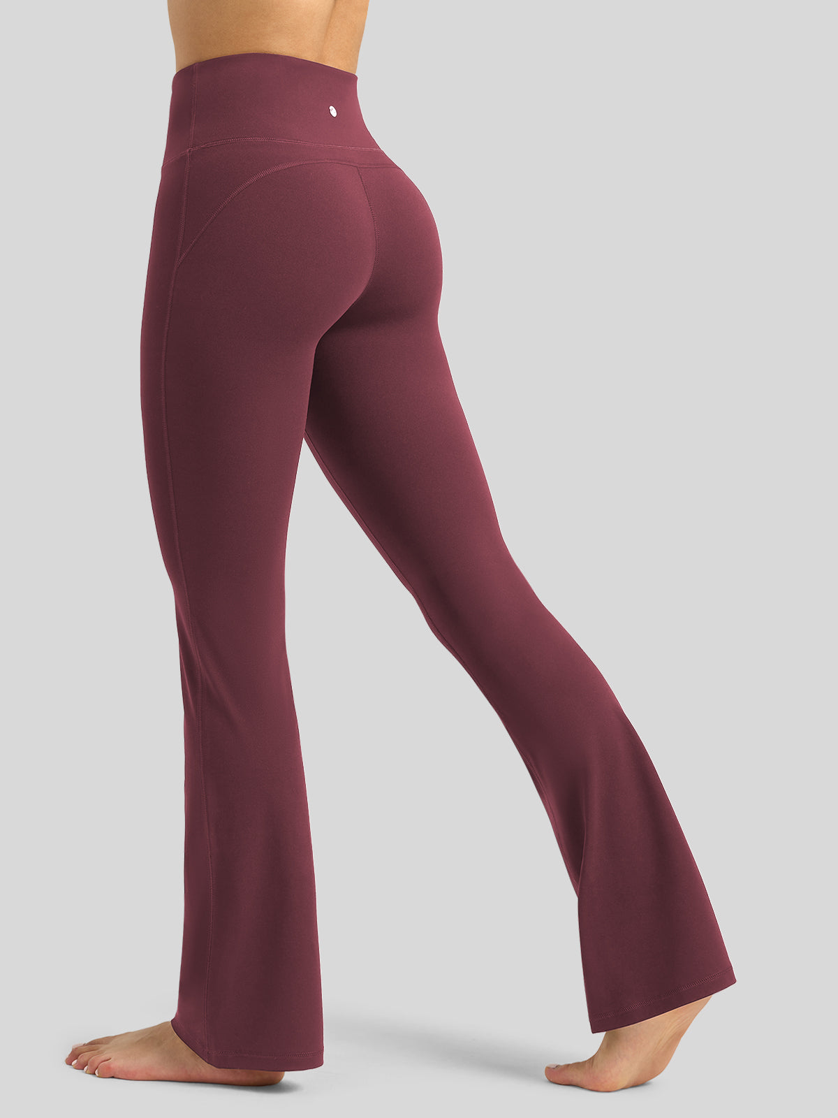 Willit Women's Butterflux Yoga Flare Leggings 29 Inch in red
