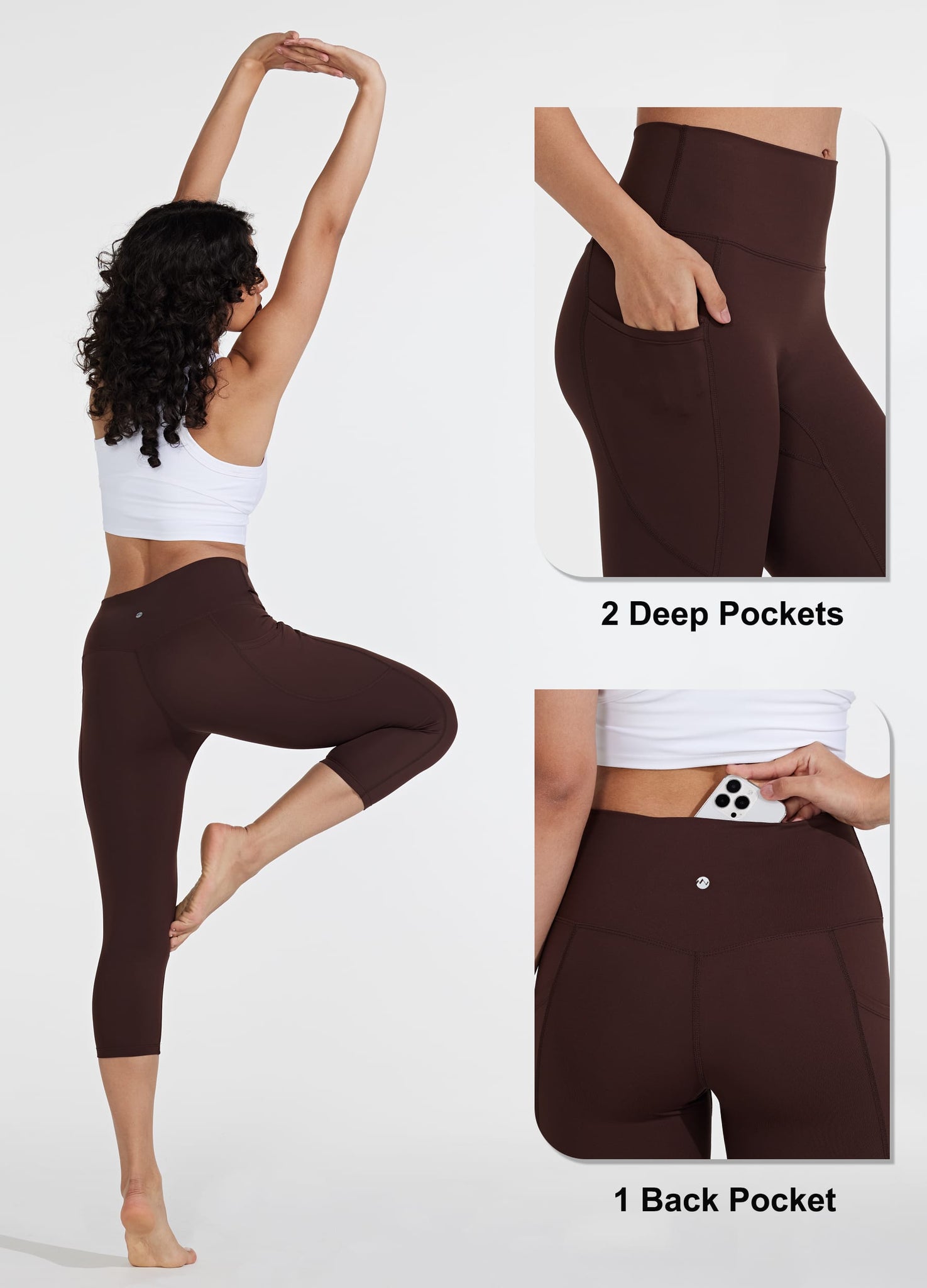 Women's Capri Leggings with Pockets