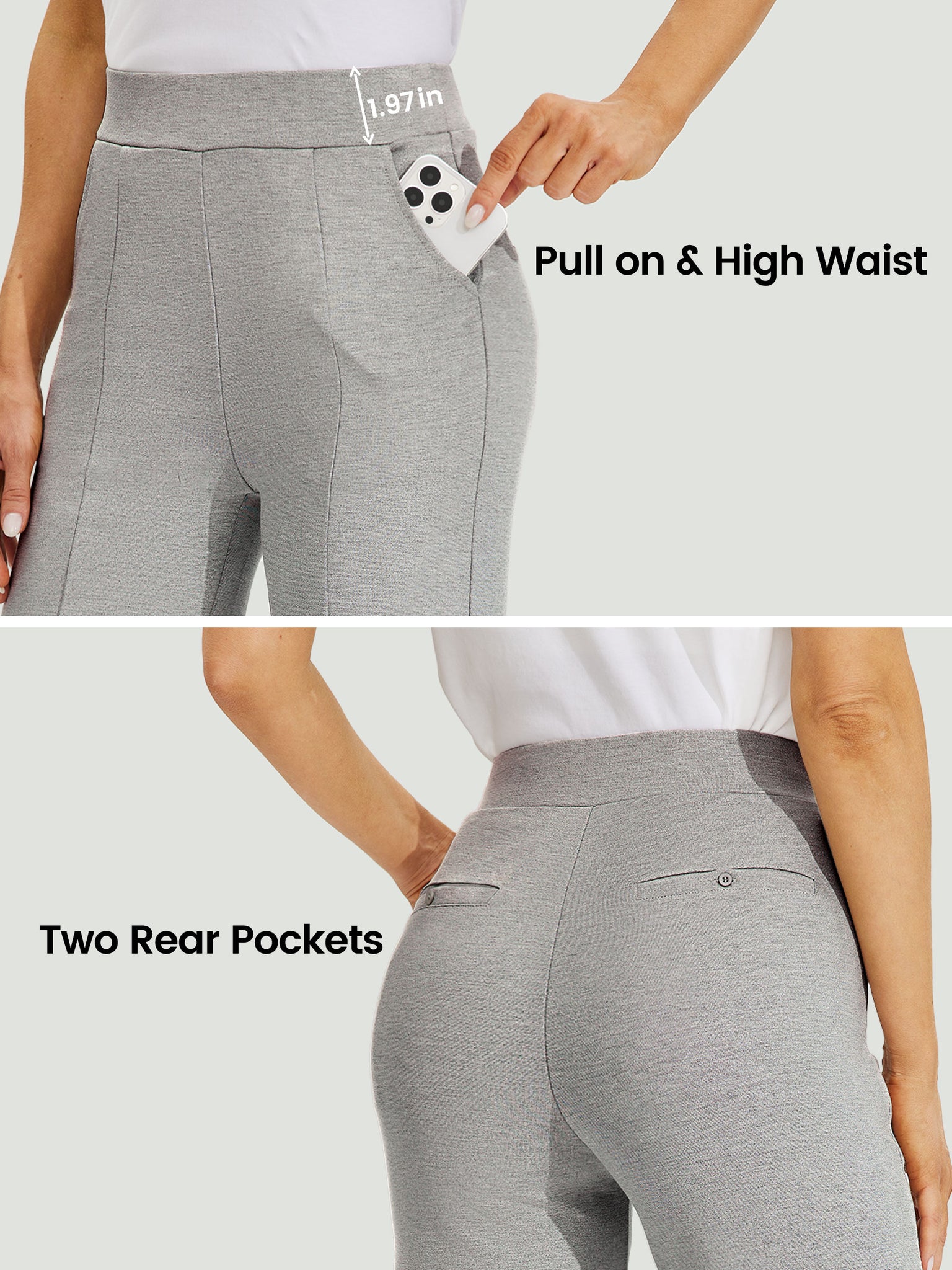 Women's Stretch Capri Wide-Leg Dress Pants_LightCharcoal_model3