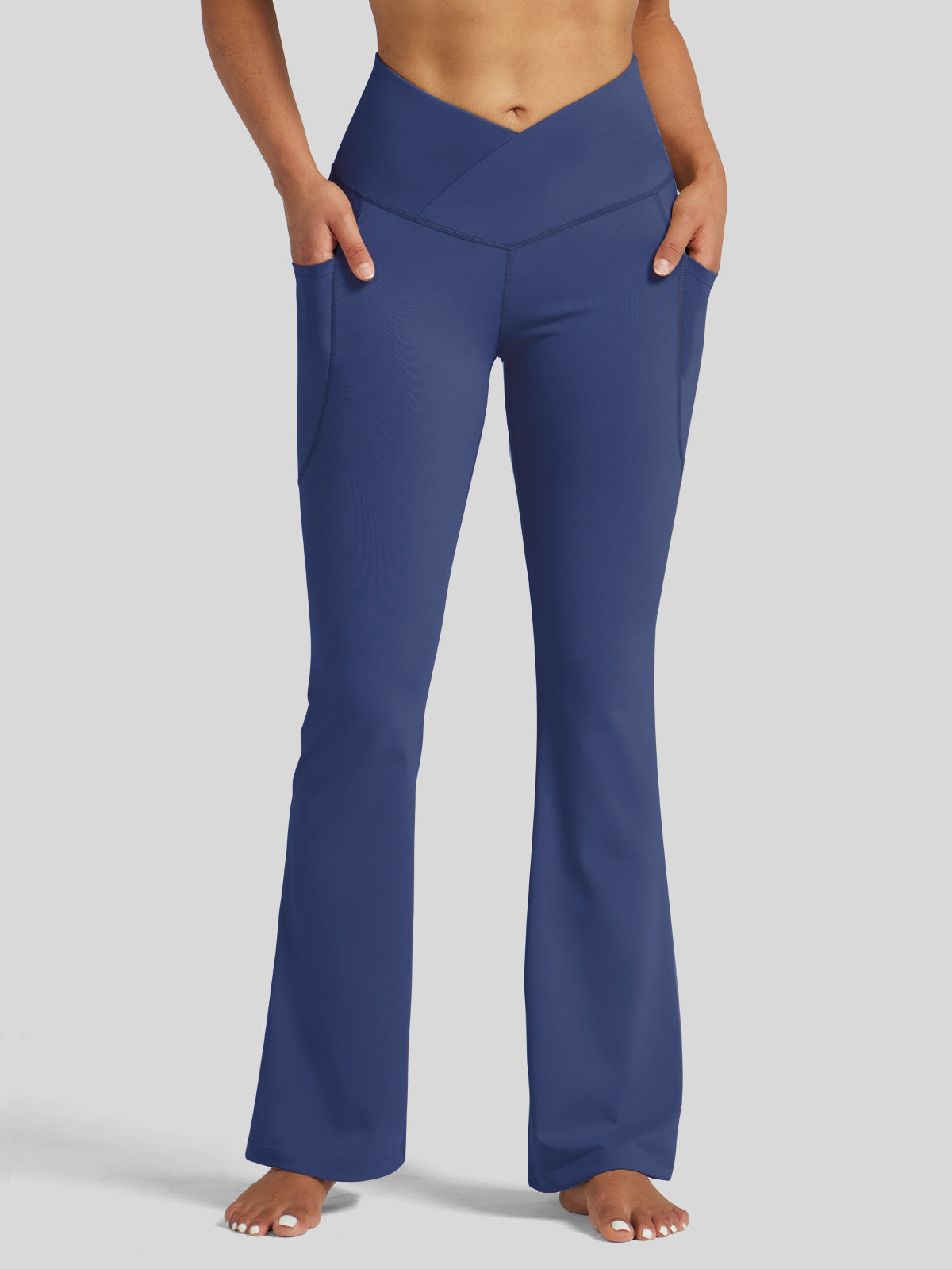 Women's Crossover Flare Yoga Leggings-29 Inch