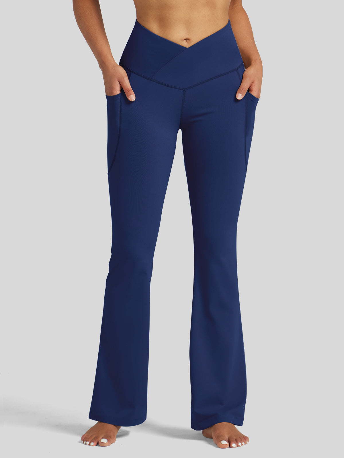 Women's Crossover Flare Yoga Leggings-29 Inch