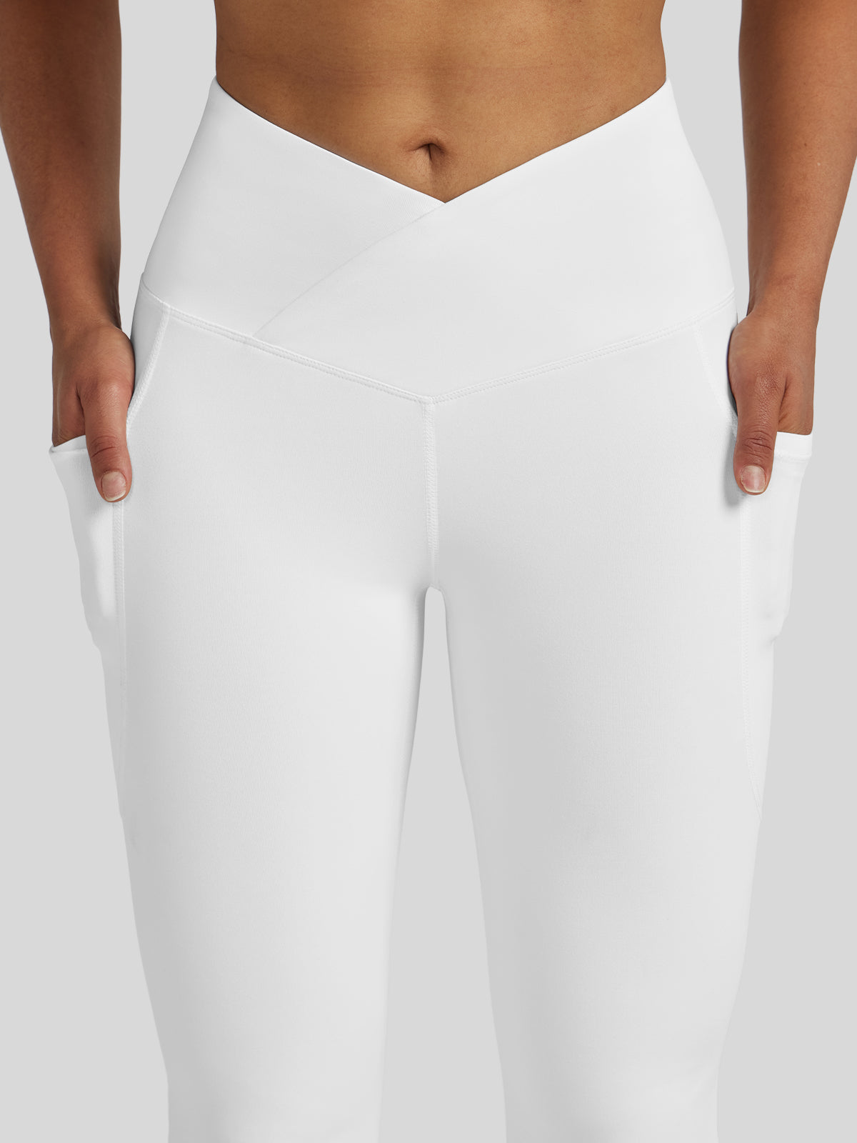 Women's Crossover Flare Yoga Leggings-31 Inch