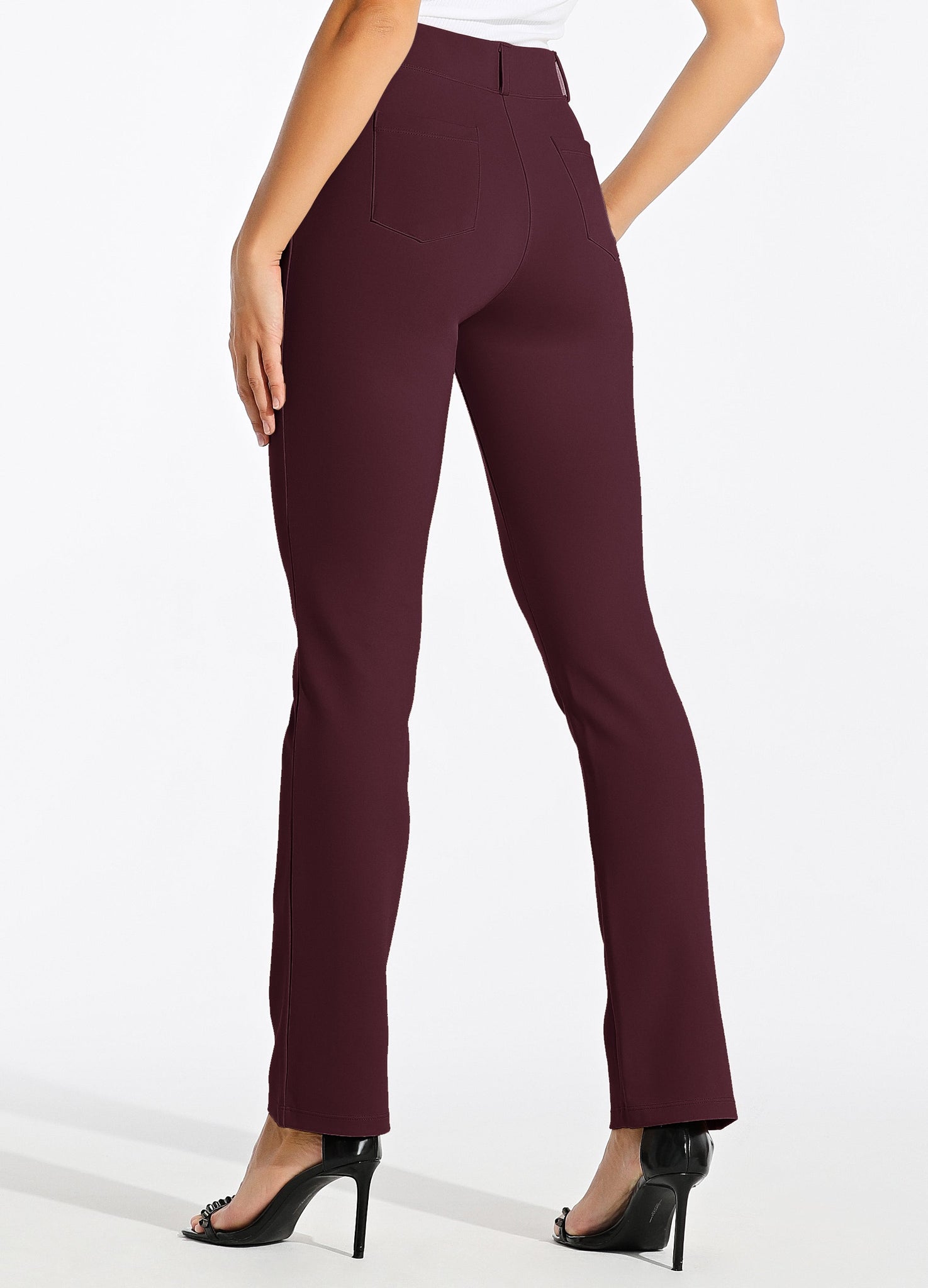 Women's Dress Yoga Pants Straight Leg 33 Inch
