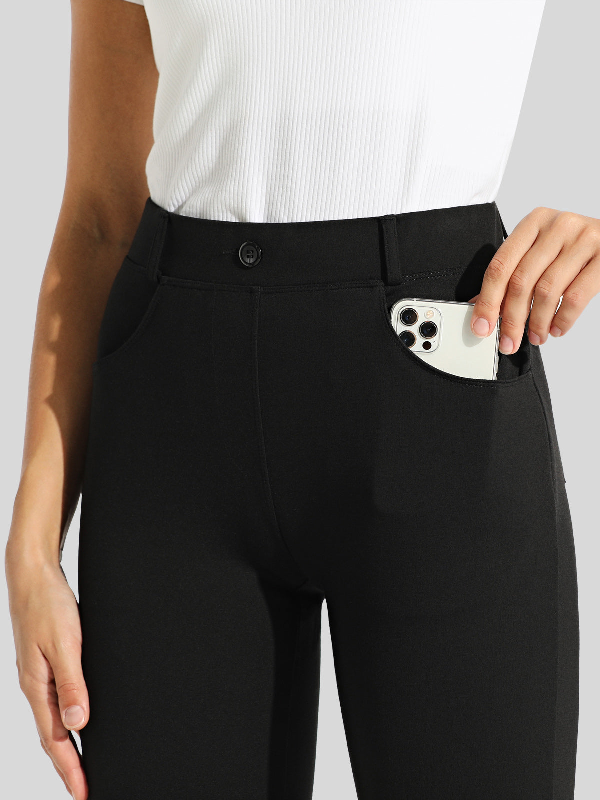Women's Dress Yoga Pants Straight Leg 29 Inch