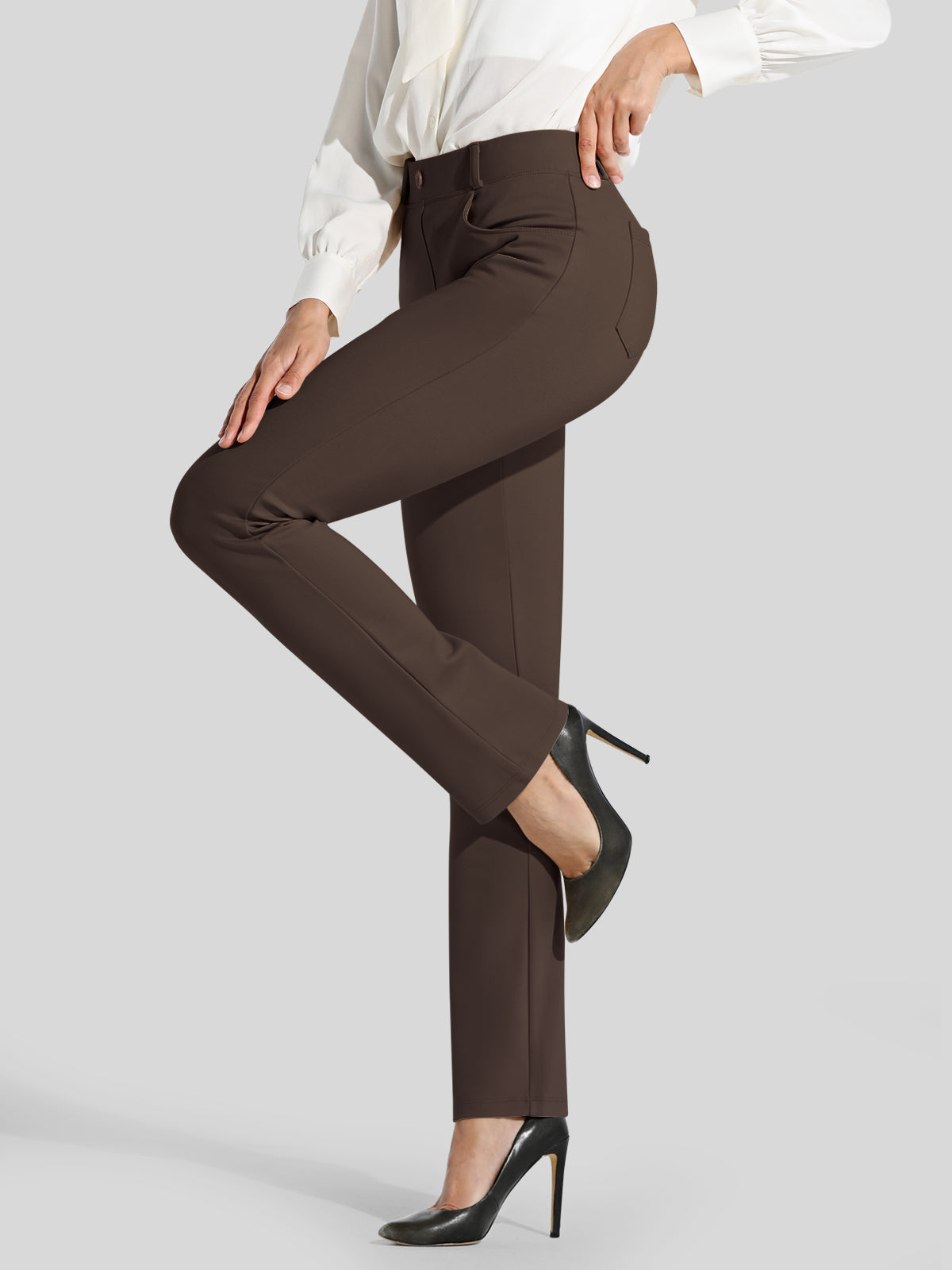 Women's Dress Yoga Pants Straight Leg 29 Inch