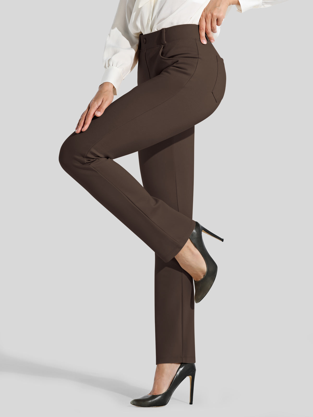 Women's Dress Yoga Pants Straight Leg 29 Inch