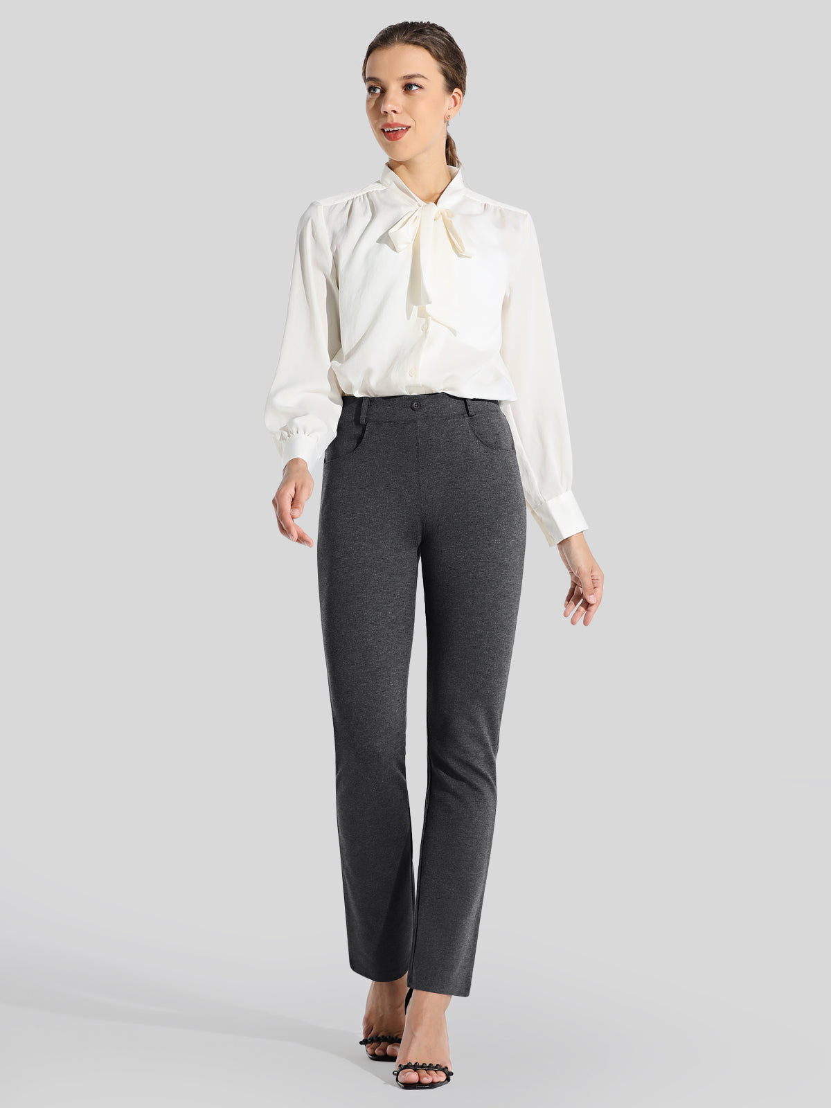 Women's Dress Yoga Pants Straight Leg 29 Inch