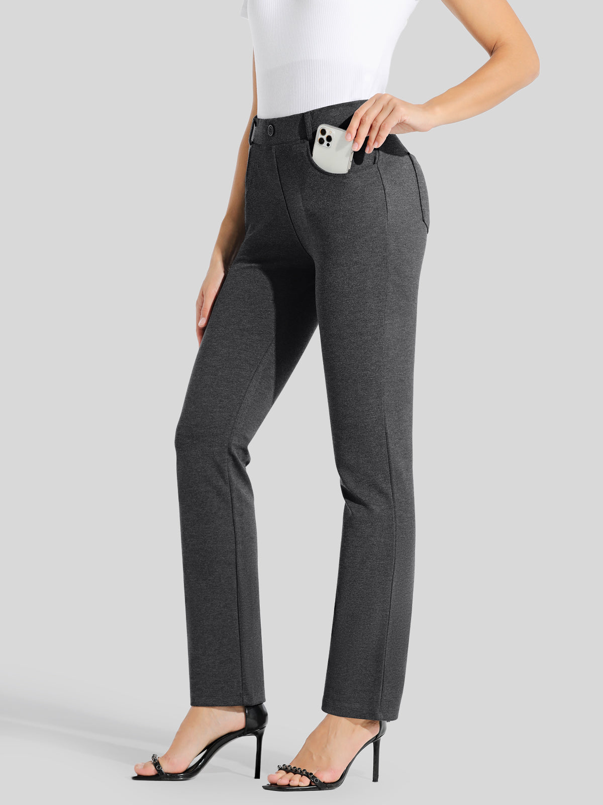 Women's Dress Yoga Pants Straight Leg 29 Inch