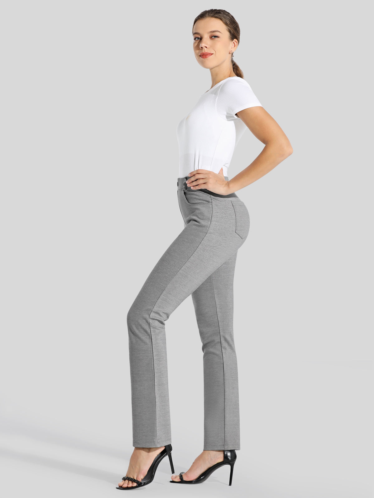 Women's Dress Yoga Pants Straight Leg 29 Inch