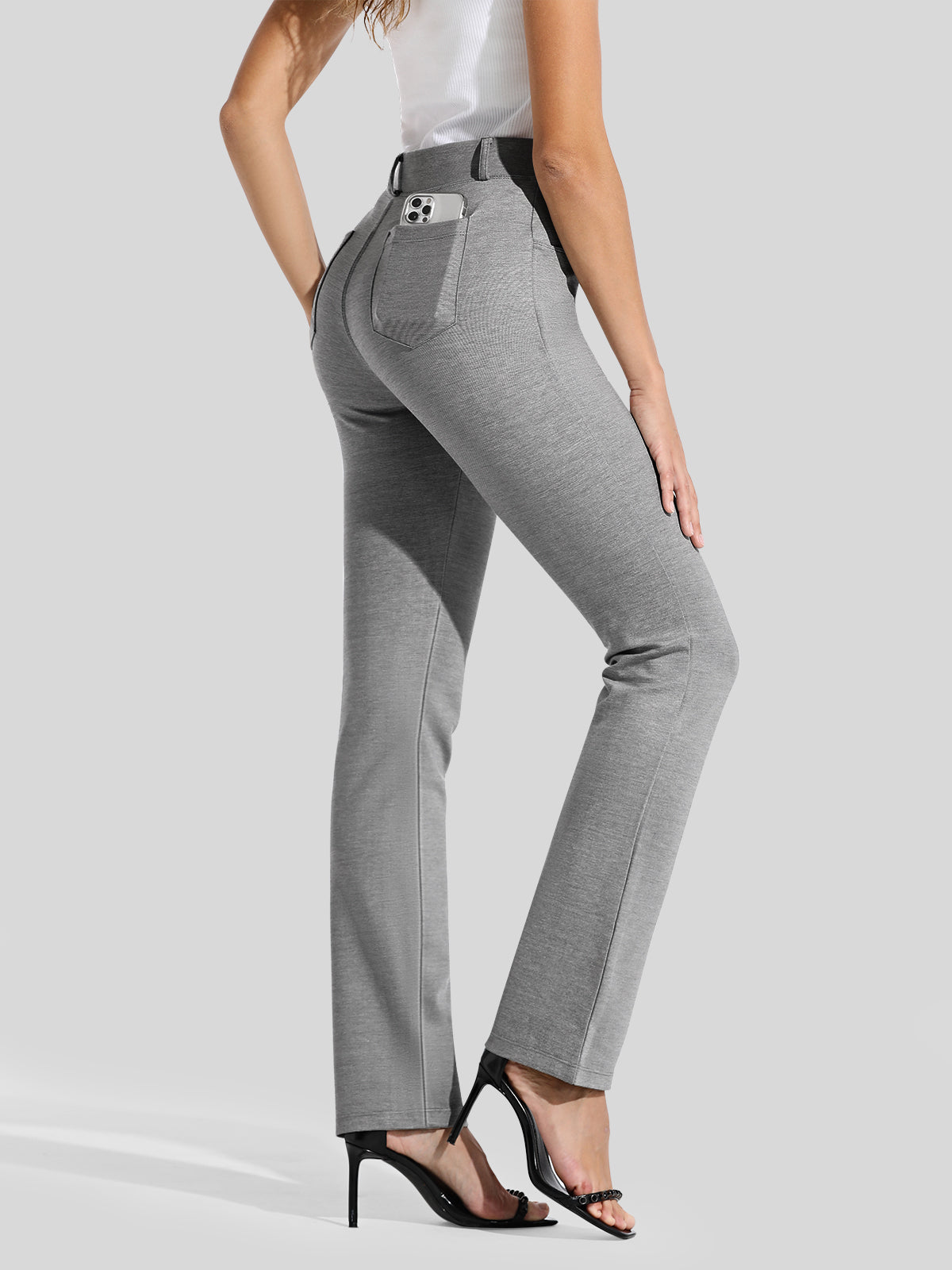 Women's Dress Yoga Pants Straight Leg 29 Inch