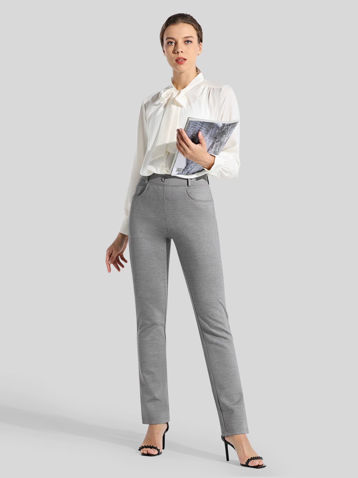Women's Dress Yoga Pants Straight Leg 29 Inch