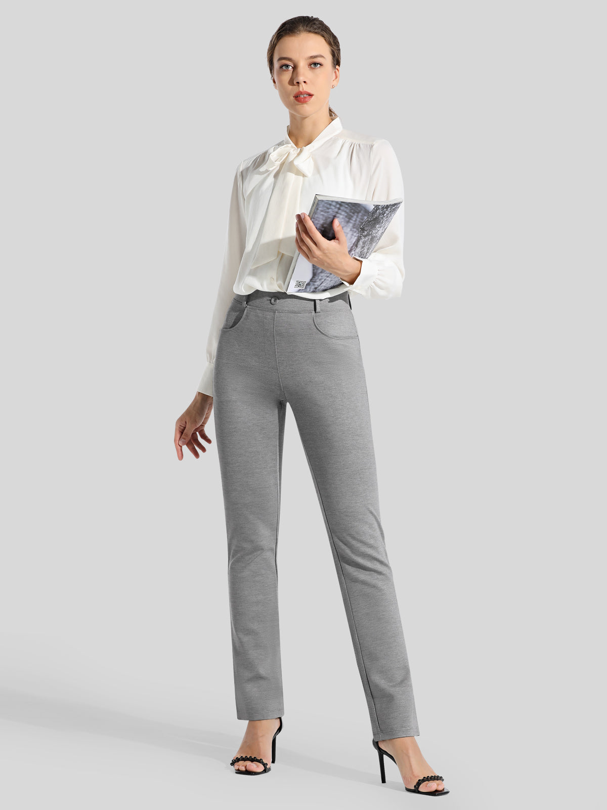 Women's Dress Yoga Pants Straight Leg 29 Inch