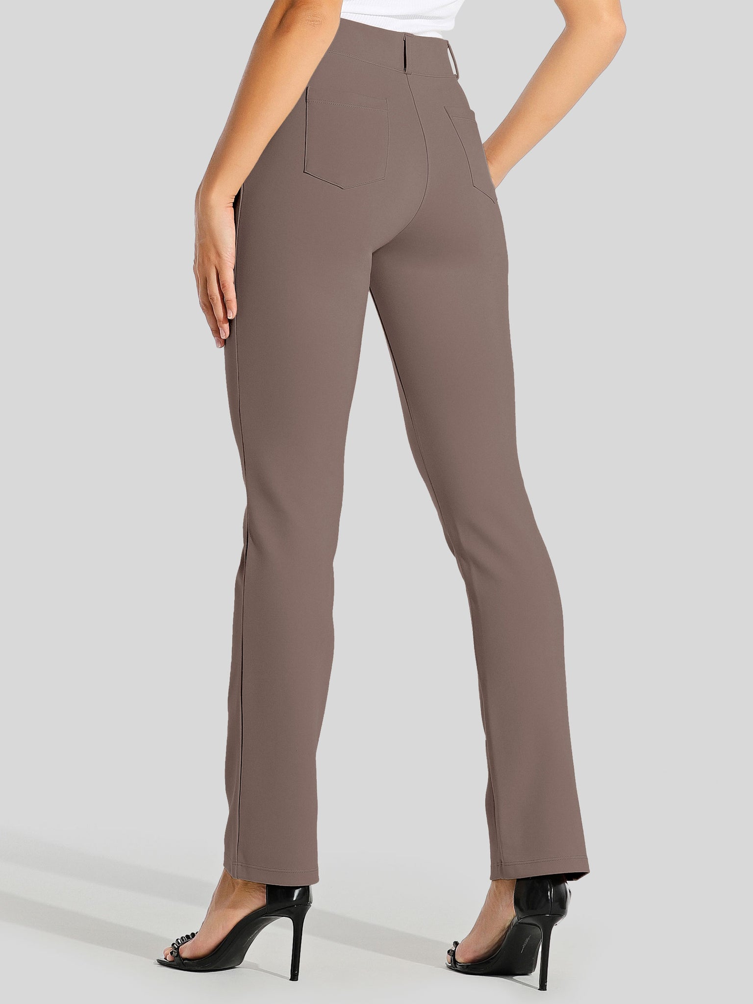 Women's Dress Yoga Pants Straight Leg 29 Inch