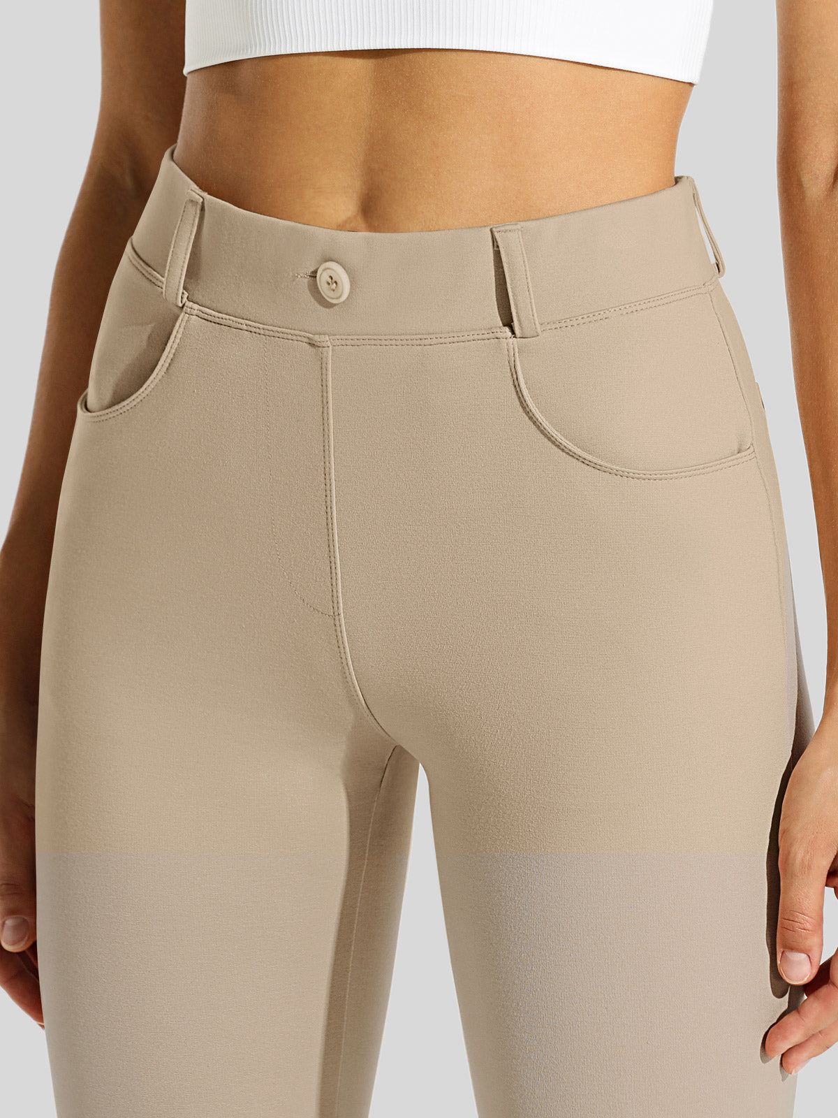 Women's Dress Yoga Pants Straight Leg 33 Inch